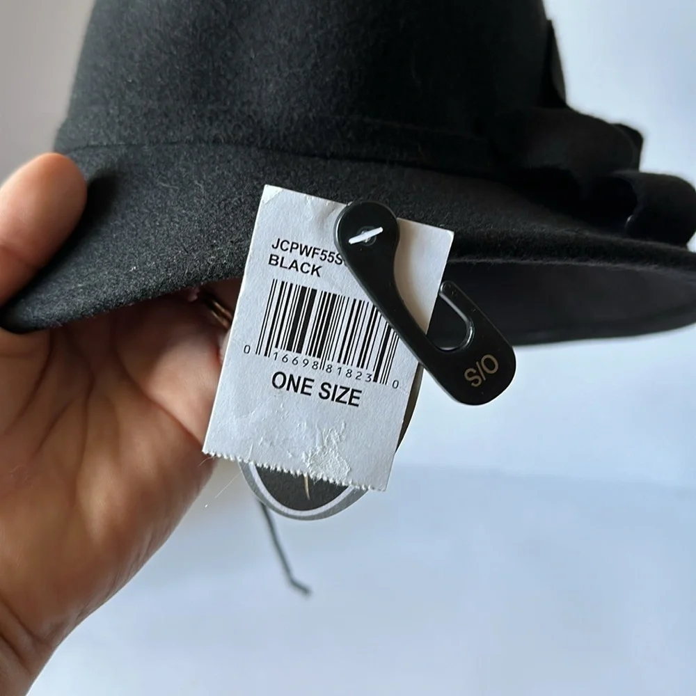 NWT SCALA Black Bucket Hat